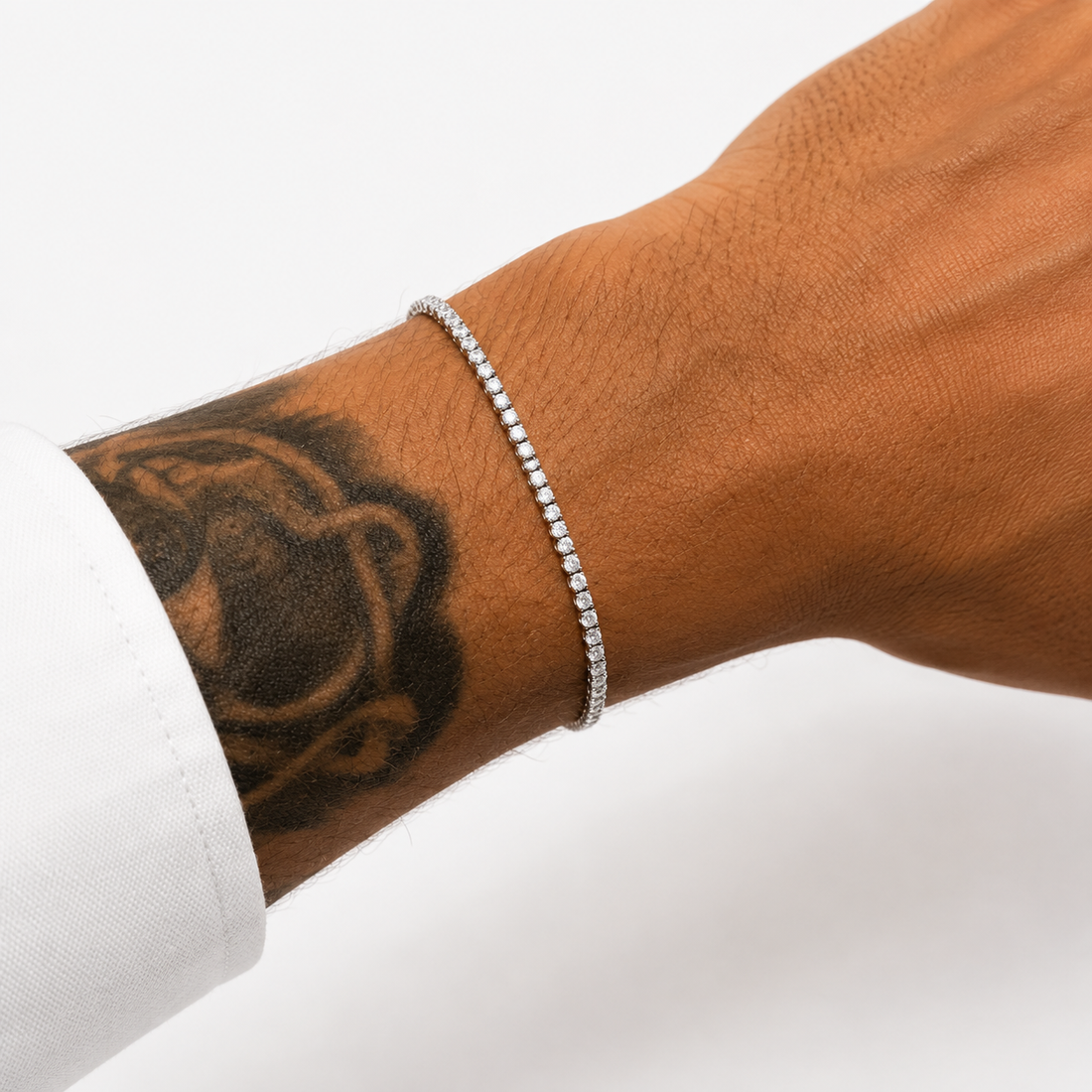 Pulseira Tennis Riviera Masculina Orion em zircônias premium