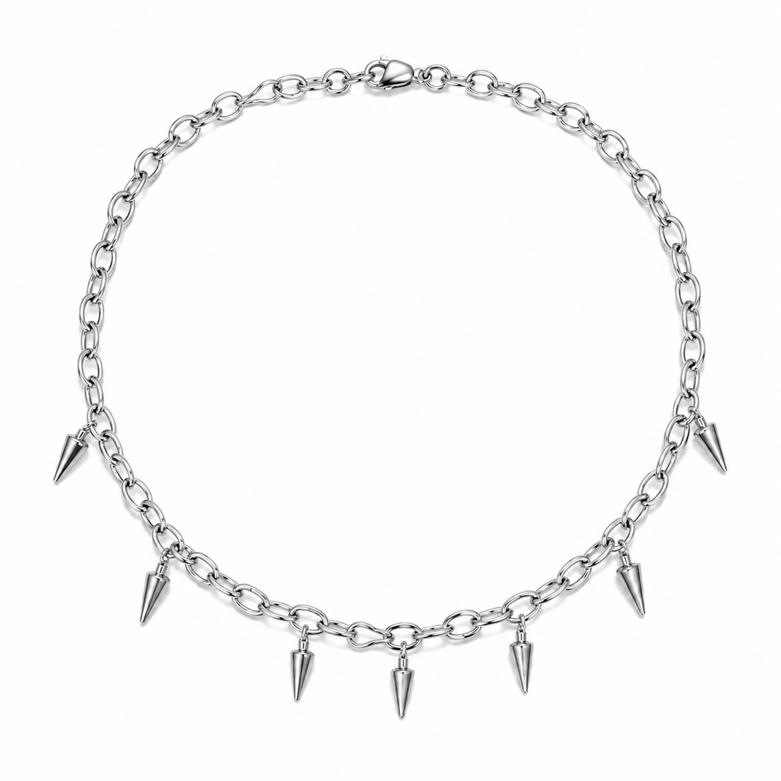 Colar Masculino Vortex com pingentes Spike