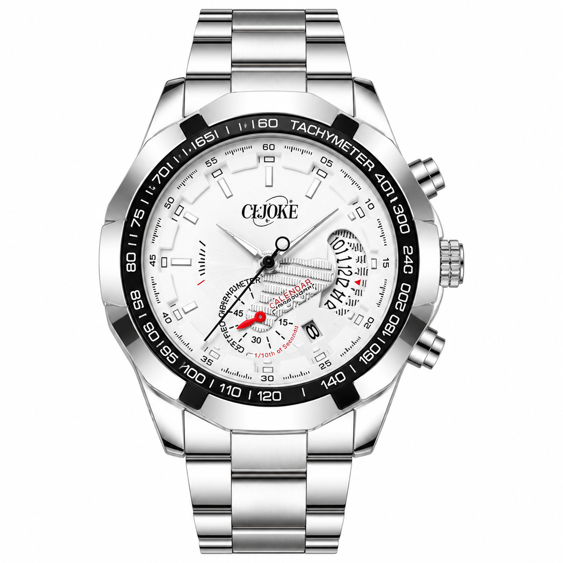 Relógio Masculino Vanguard Chronograph Prata em Aço Inoxidável
