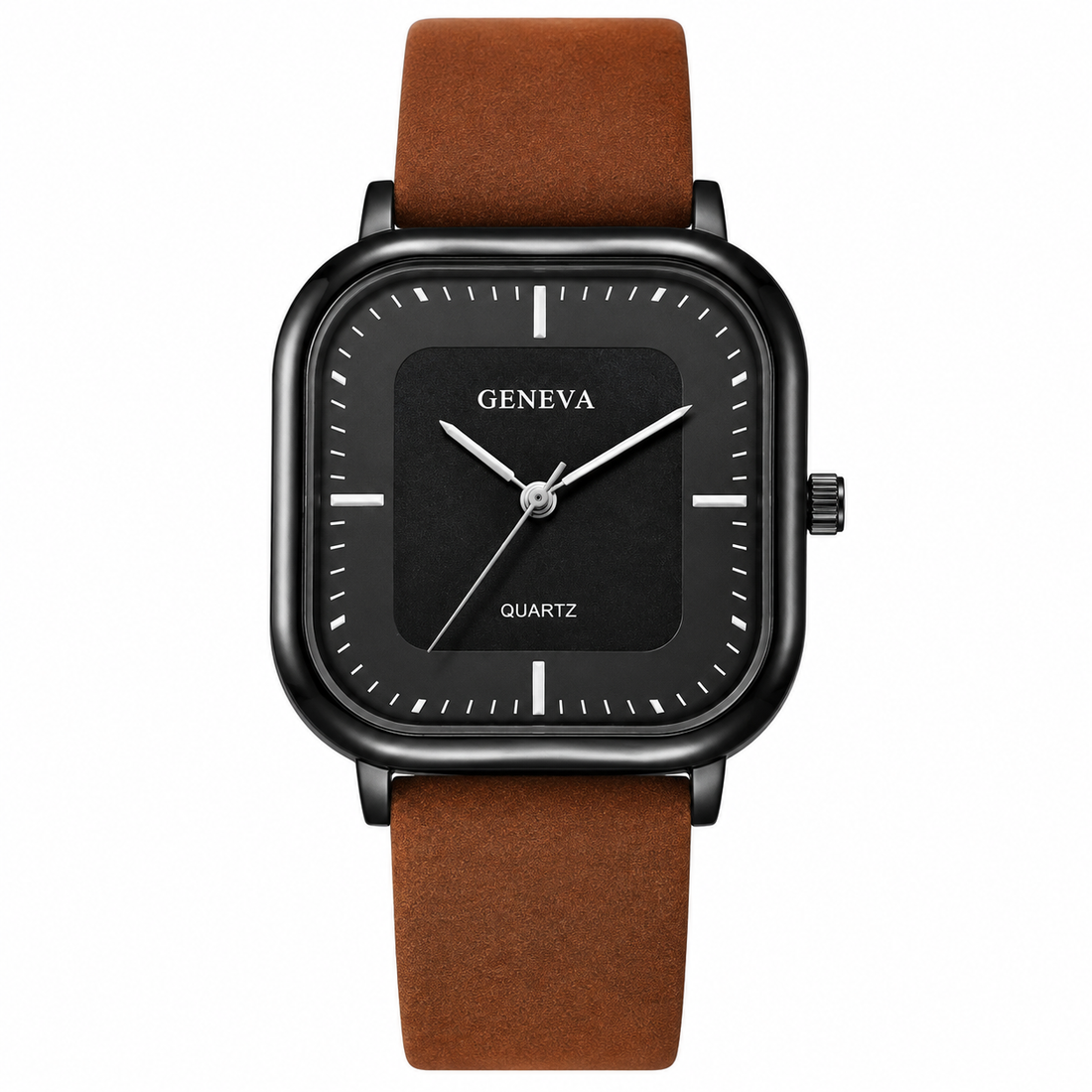 Relógio Masculino Urban Square Minimalist Castanho