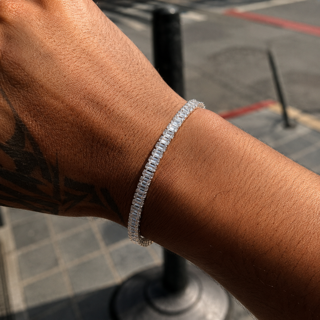 Pulseira Tennis Riviera Cravejada em Zircônia Premium Diamanté