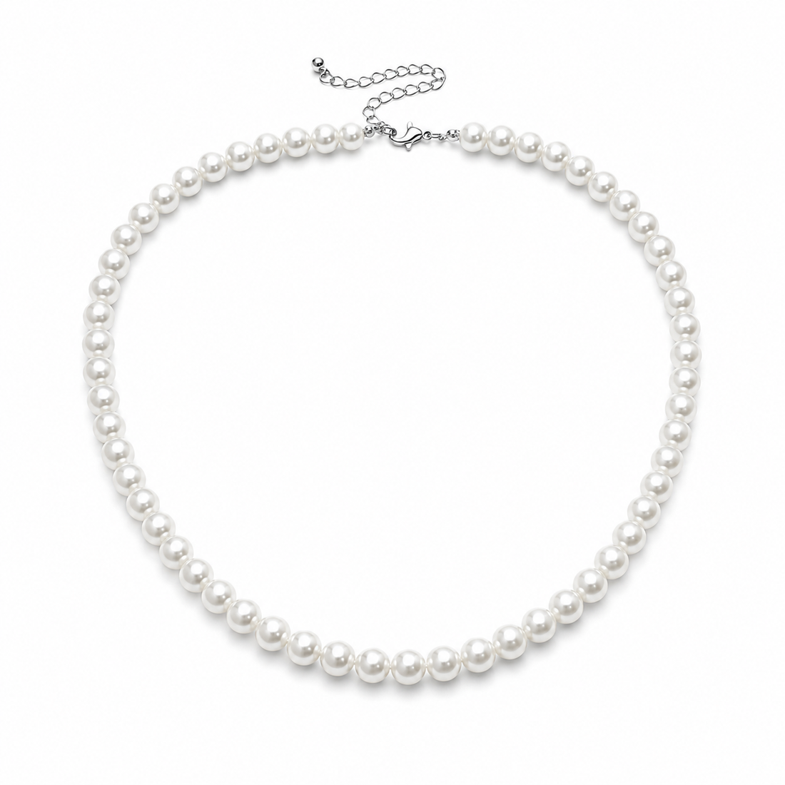 Colar Masculino Éden de Pérolas com fundo branco