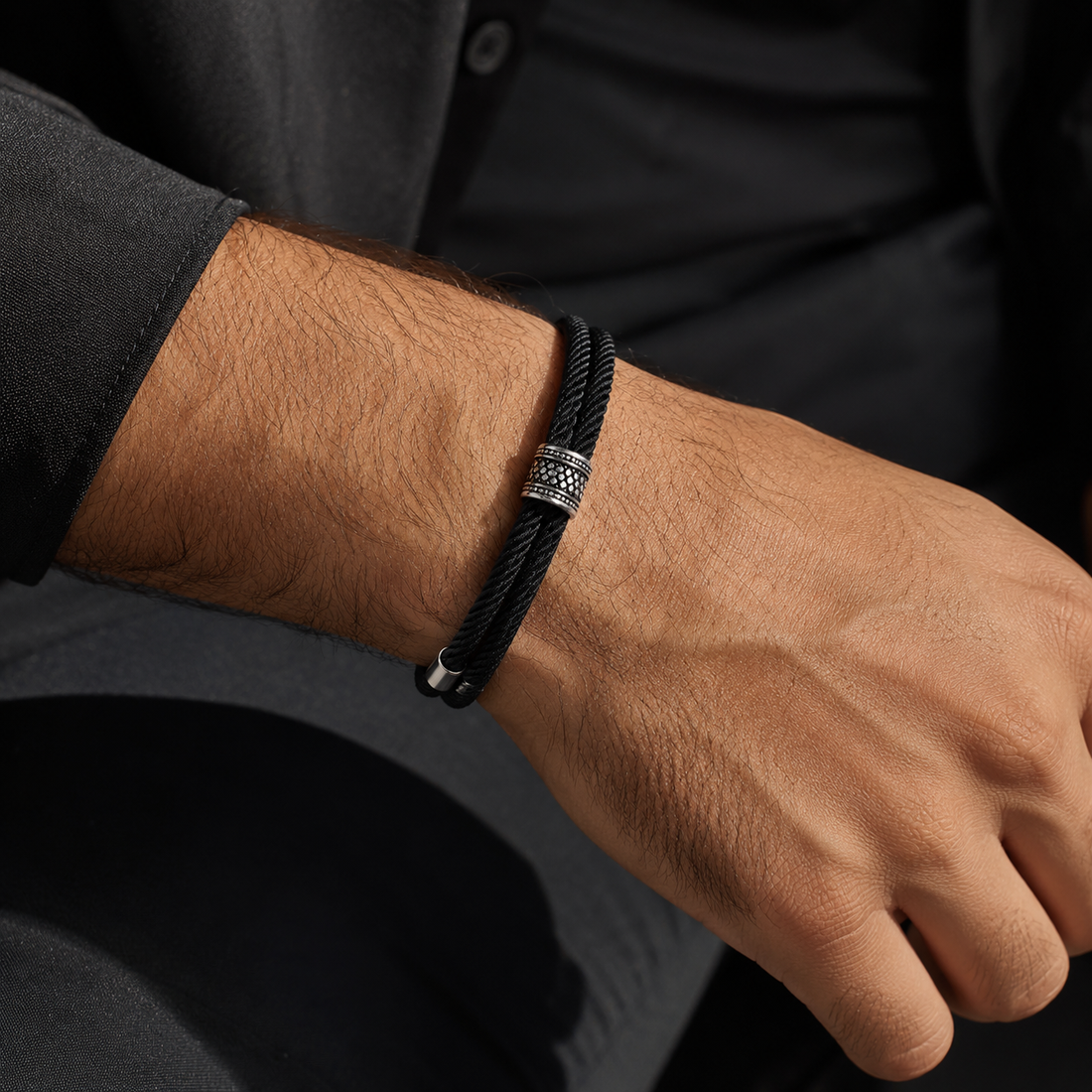 Pulseira Odin Knot em Corda Náutica Premium Ajustável