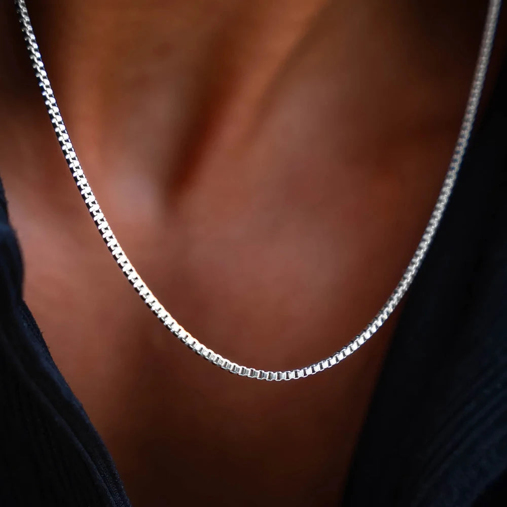 Colar Masculino em Aço Inoxidável Corrente Veneziana Kael